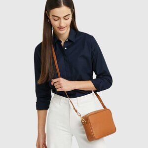 Quince Italian Leather Crossbody Bag